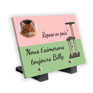 Plaque Funéraire Arbre à chat